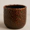 Pot Crackle Lava – Small Textured Ceramic Planter (7×7 cm) - Plant Circle.