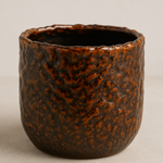 Pot Crackle Lava – Small Textured Ceramic Planter (7×7 cm) - Plant Circle.