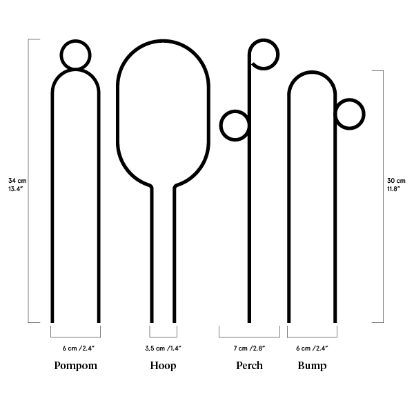 Mini Plant Stakes: Black -  Botanopia.