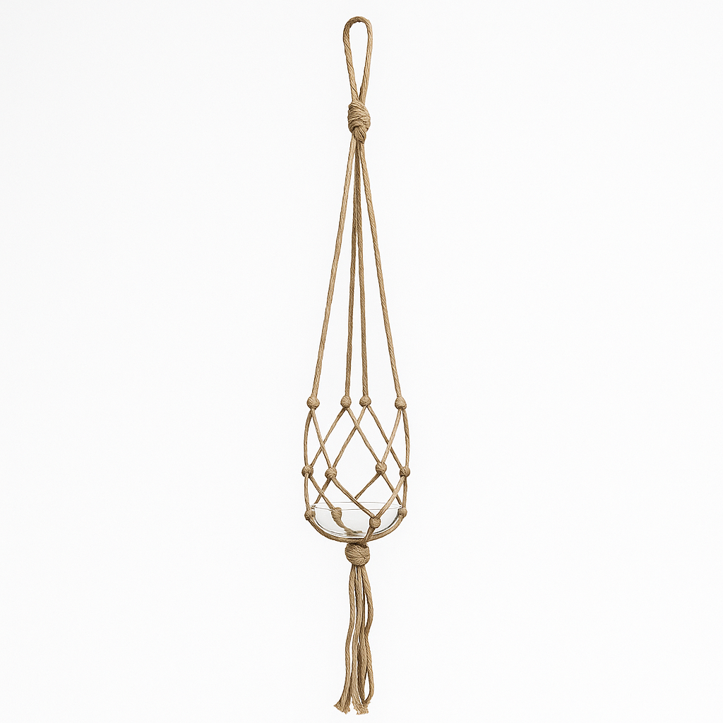 Makramee-Pflanzenhänger – 70 cm (Passend für Töpfe bis zu 14 cm)