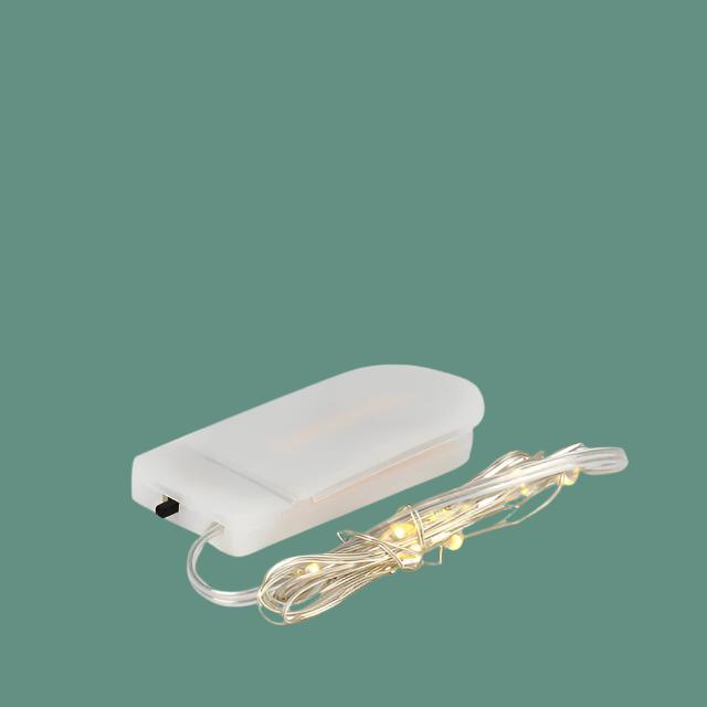 Battery-Powered Micro LED Christmas Lights Plant Circle