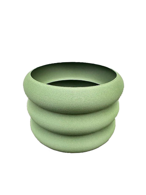 Minimum Design 'Eden' Planter | 3D Printed in France soft-green 4