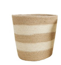 Basket Creme Jute – Ø21cm x H22cm -  Plant Circle.