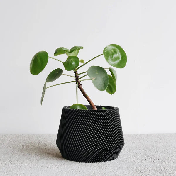 Minimum Design ‘Oslo’ Planter | 3D Printed in France black 1