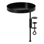 black metal plant table with clamp