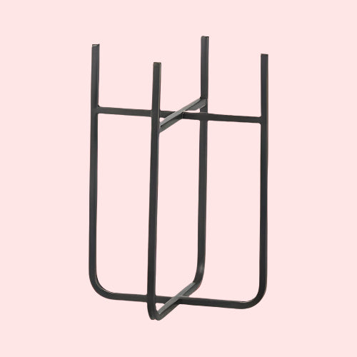 Sparta Matte Black Plant Stand -  Plant Circle.
